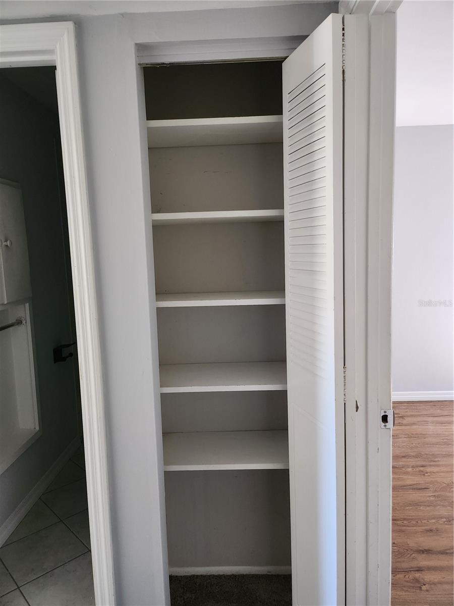 Linen Closet outside 2nd Floor BA