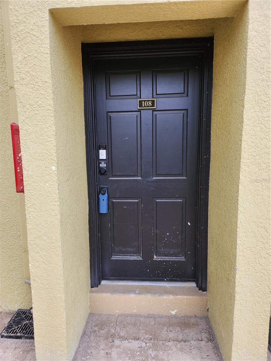 Unit 108 Entry door