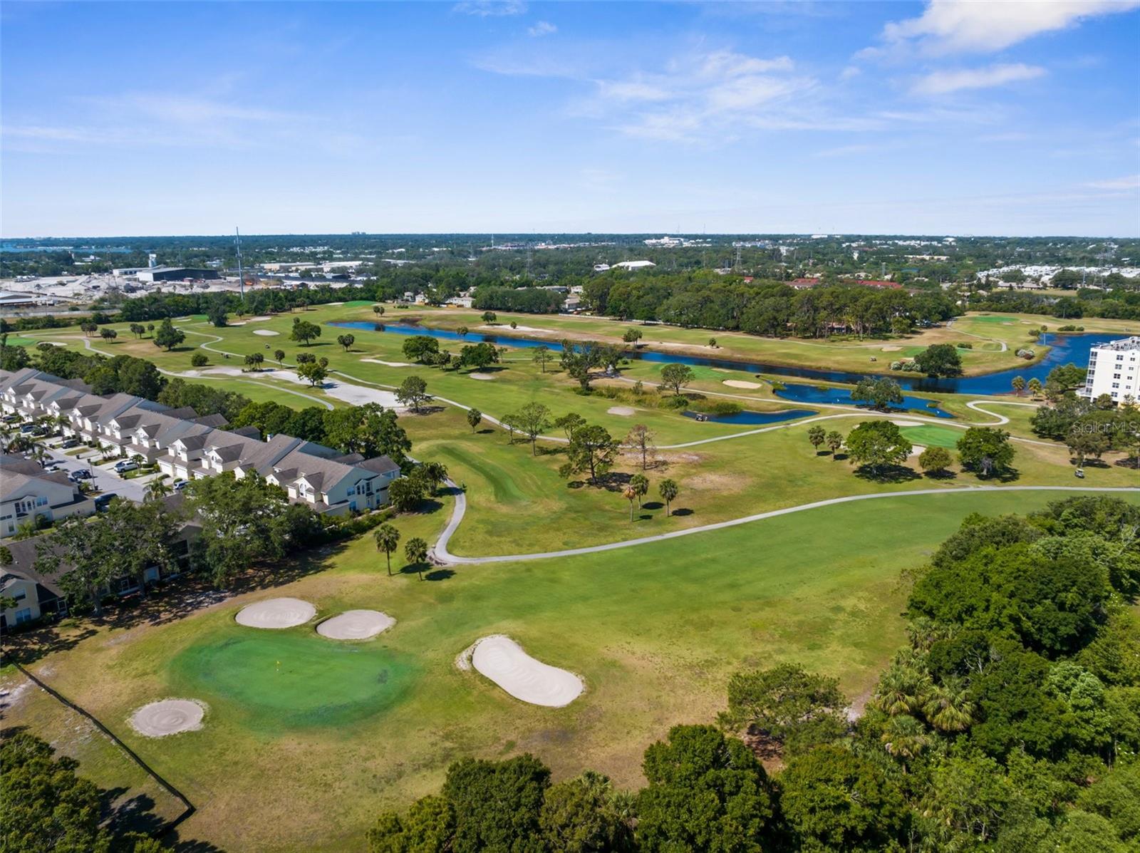 right across the street from golf course