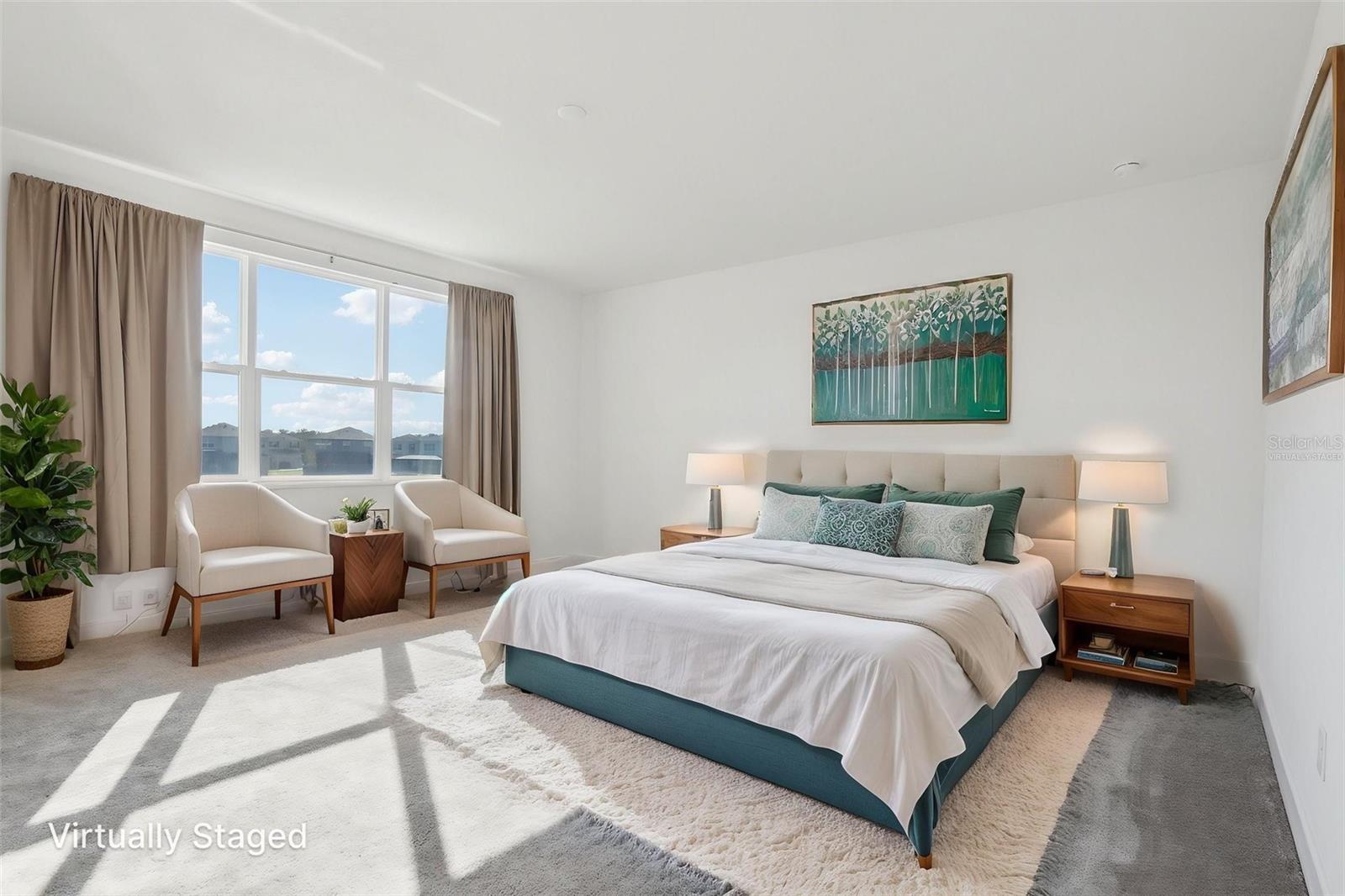 Virtually Staged - Primary Bedroom