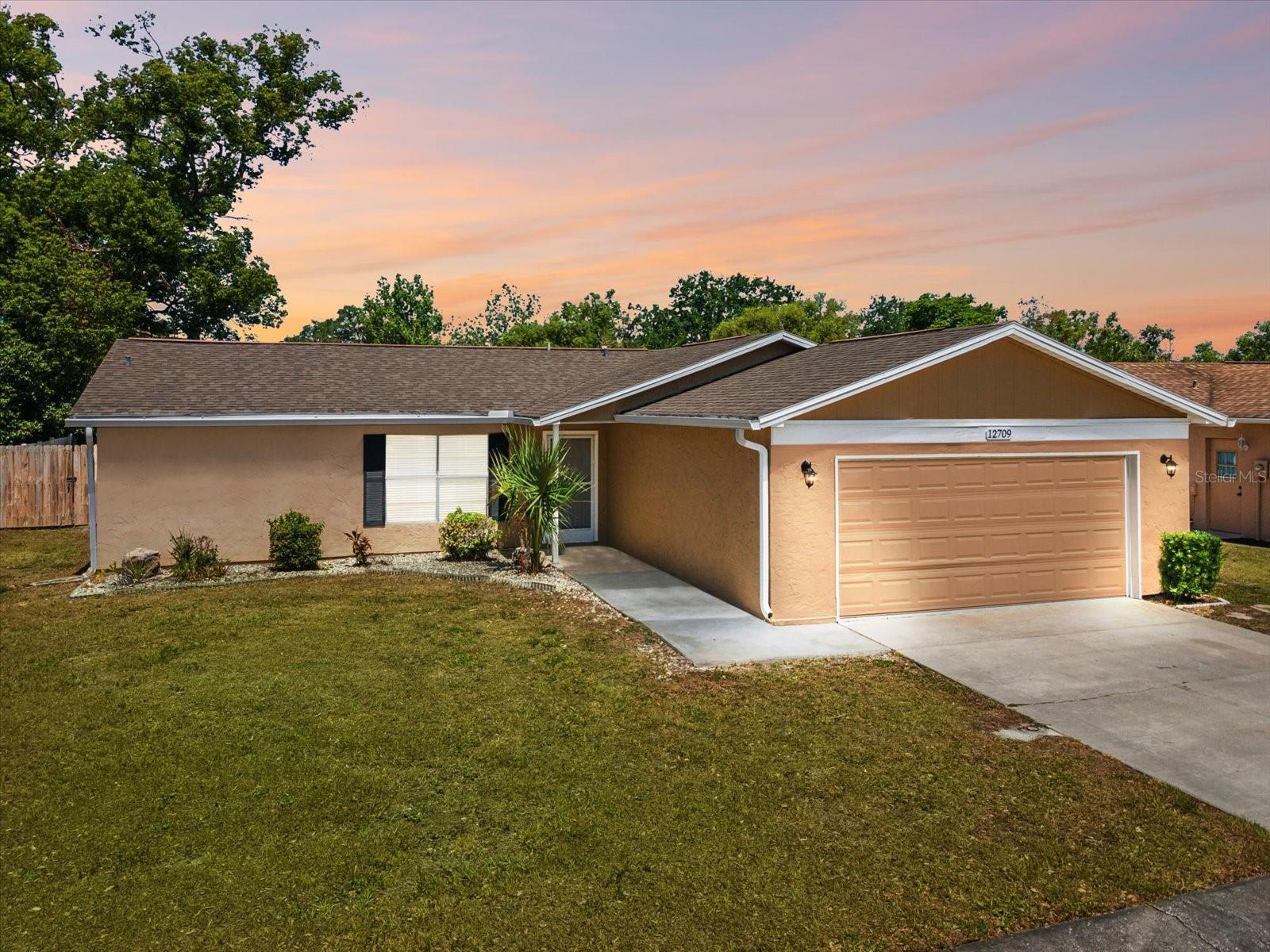 Front elevation twilight