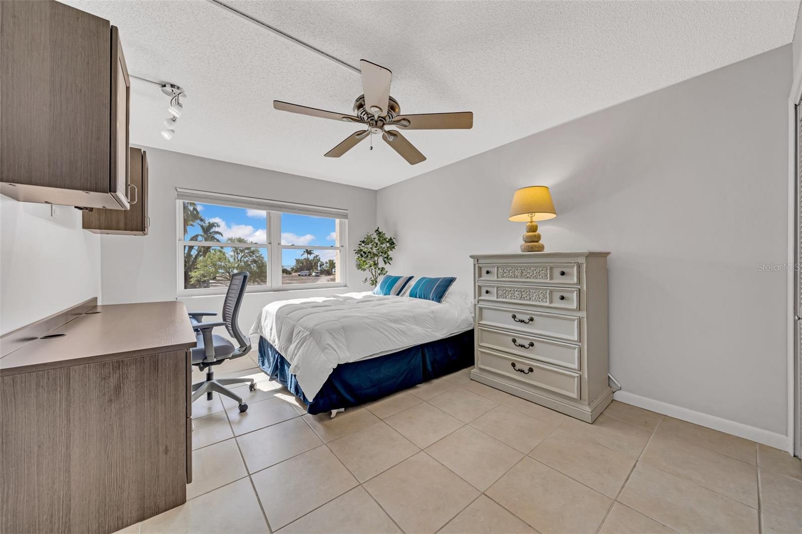 Guest bedroom 2 - also has views of the park