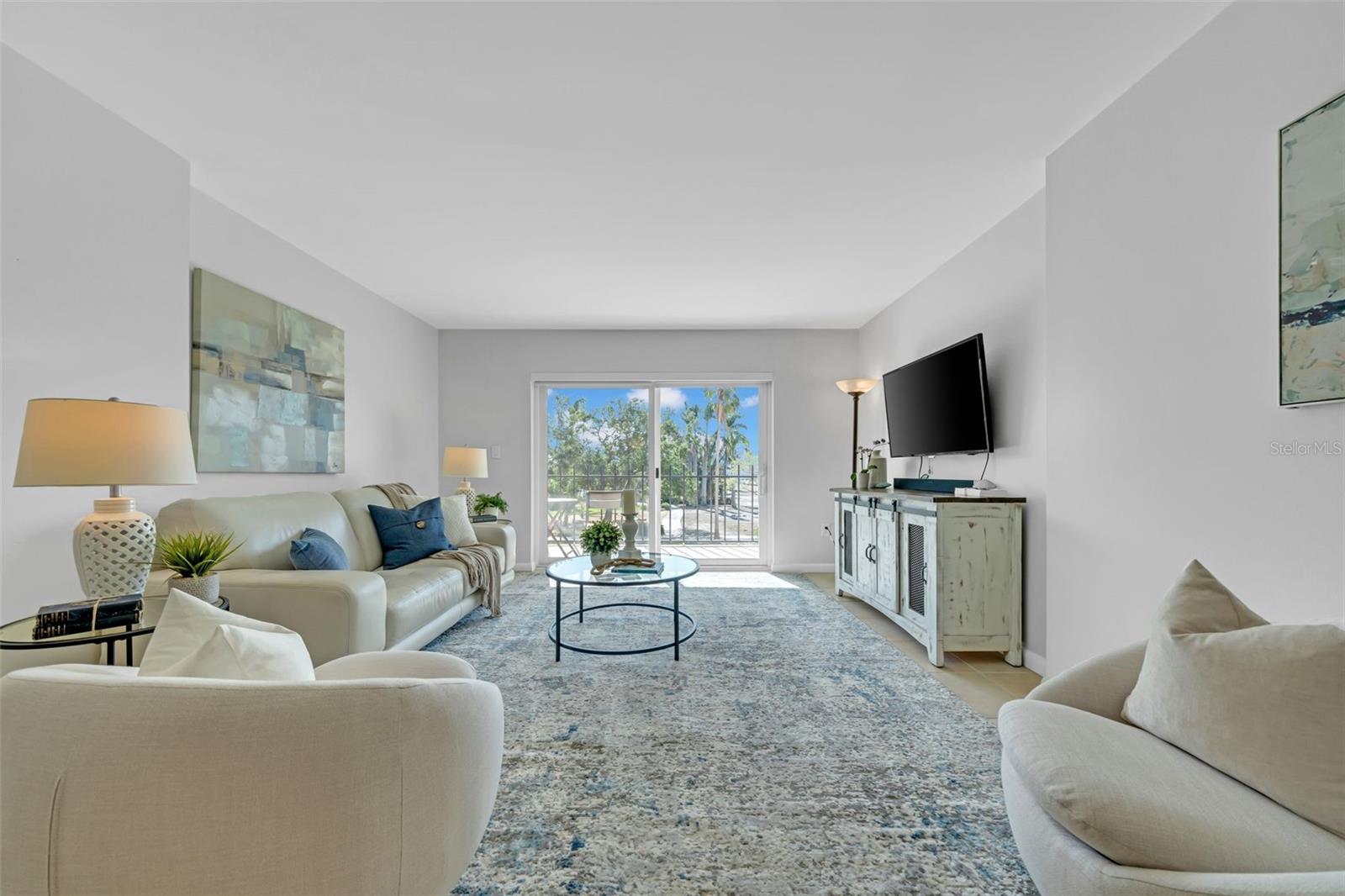 Bright sunny living room