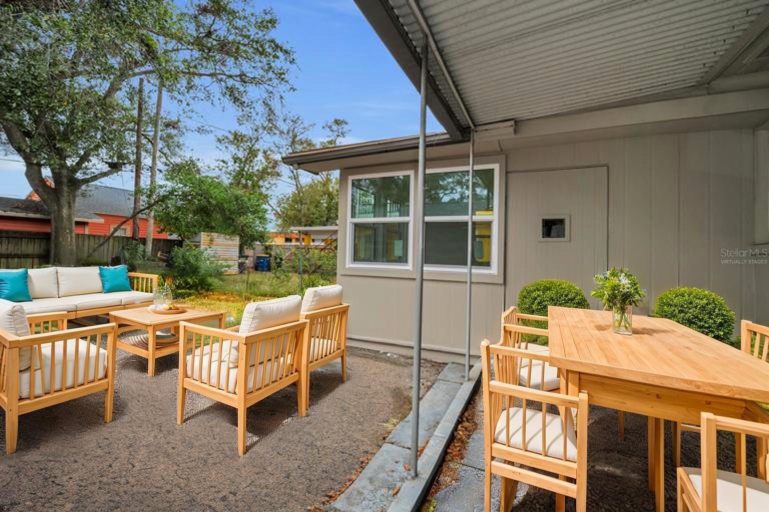 Covered Lanai and Backyard area (Virtually Staged)