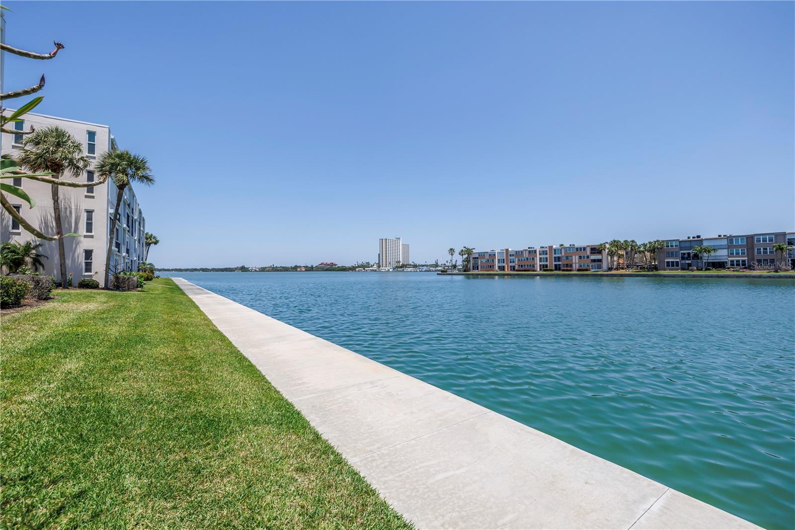 Waterfront unit - this is the rear view from the unit.