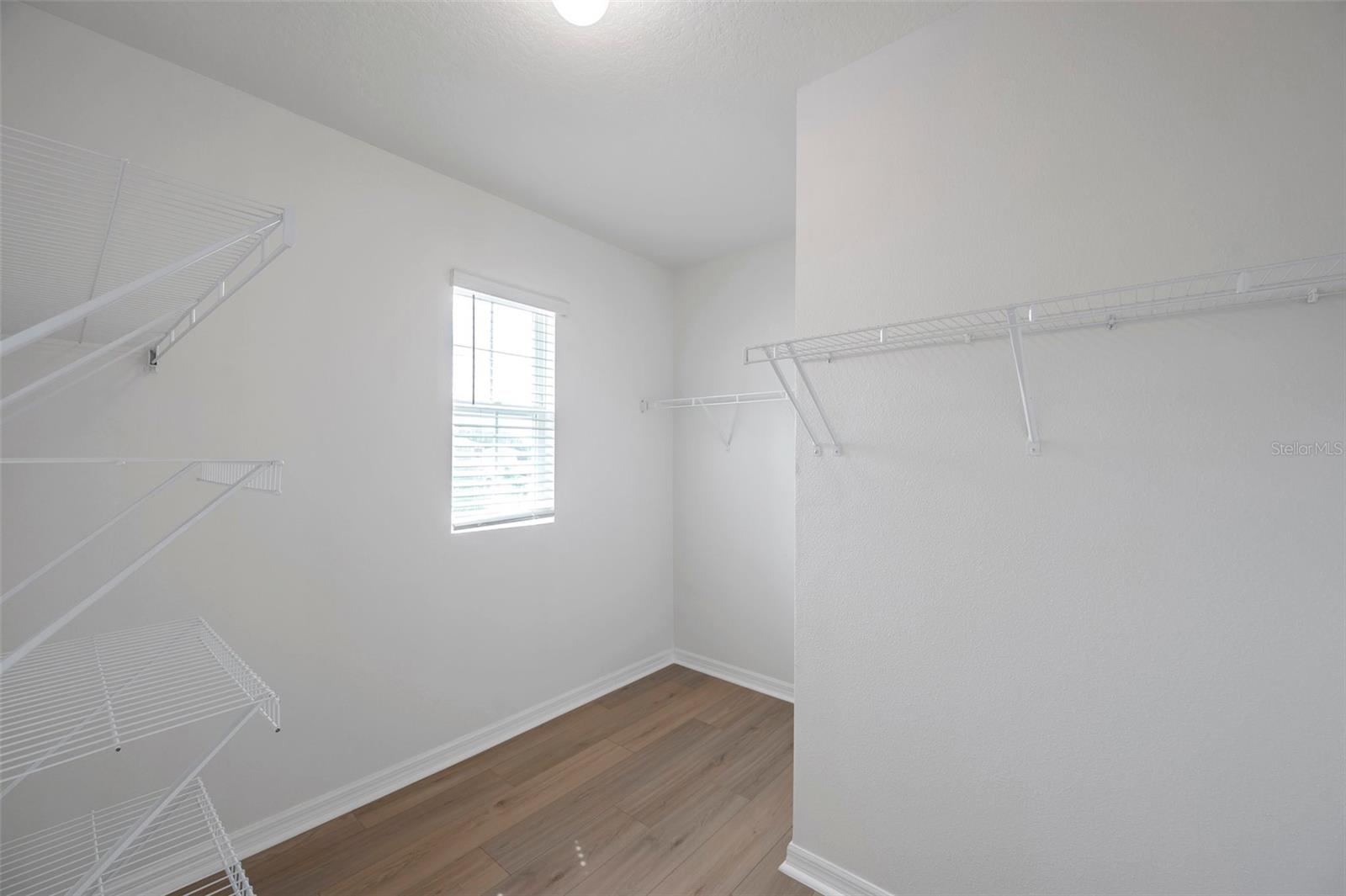Primary walk in closet