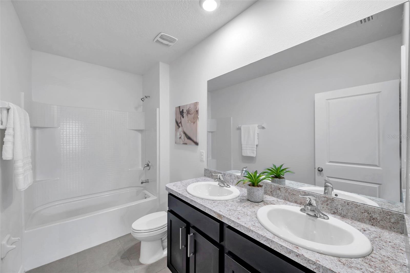 Upstairs guest bathroom