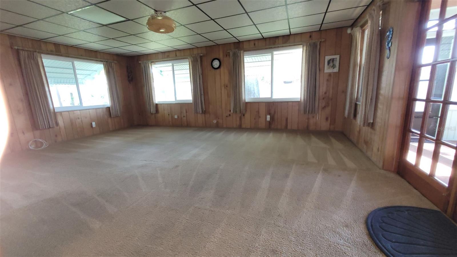 There is direct access to the oversized screened in back porch as well.