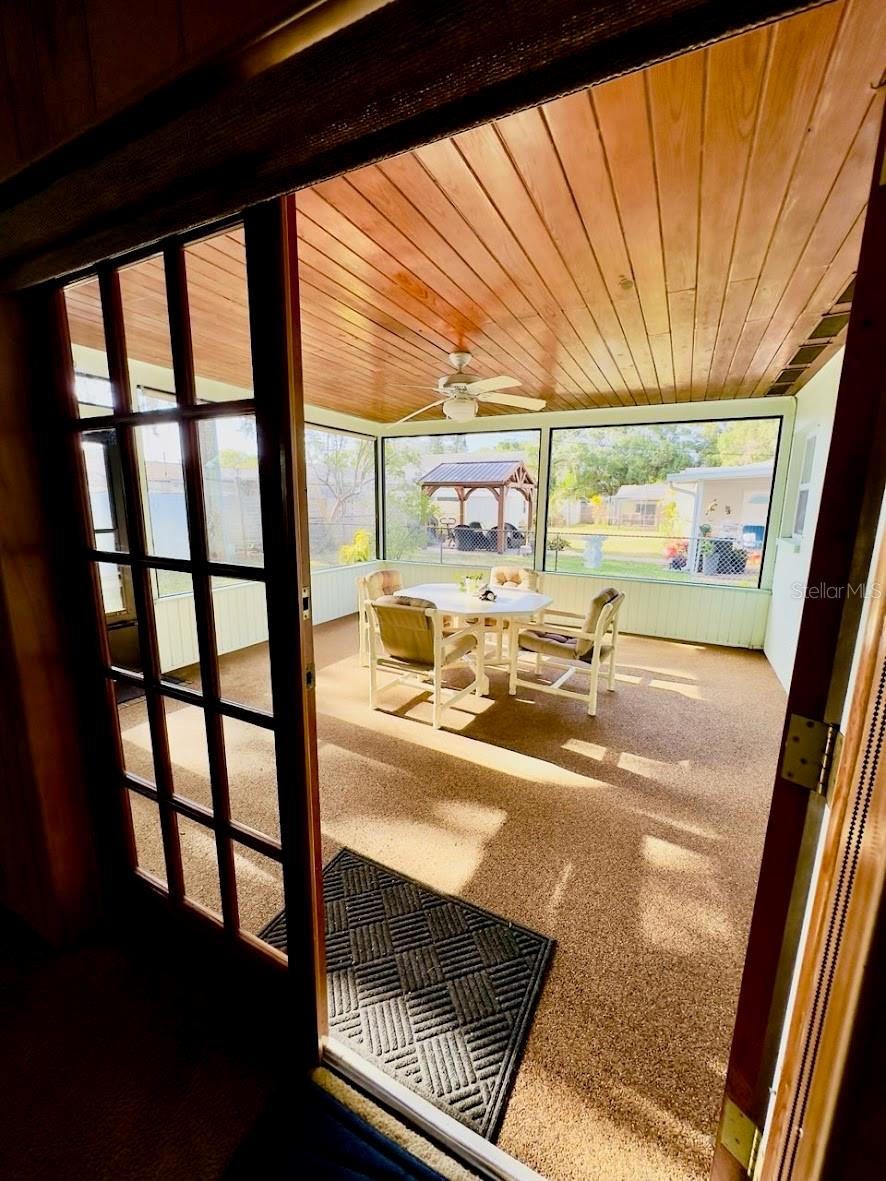 This 16X15 screened porch is another space to enjoy family meals, games, relaxing or more.