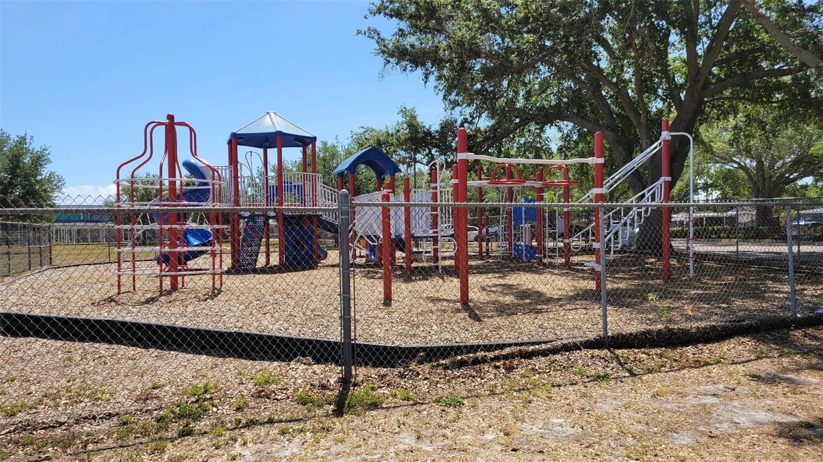 Close up of the playground.
