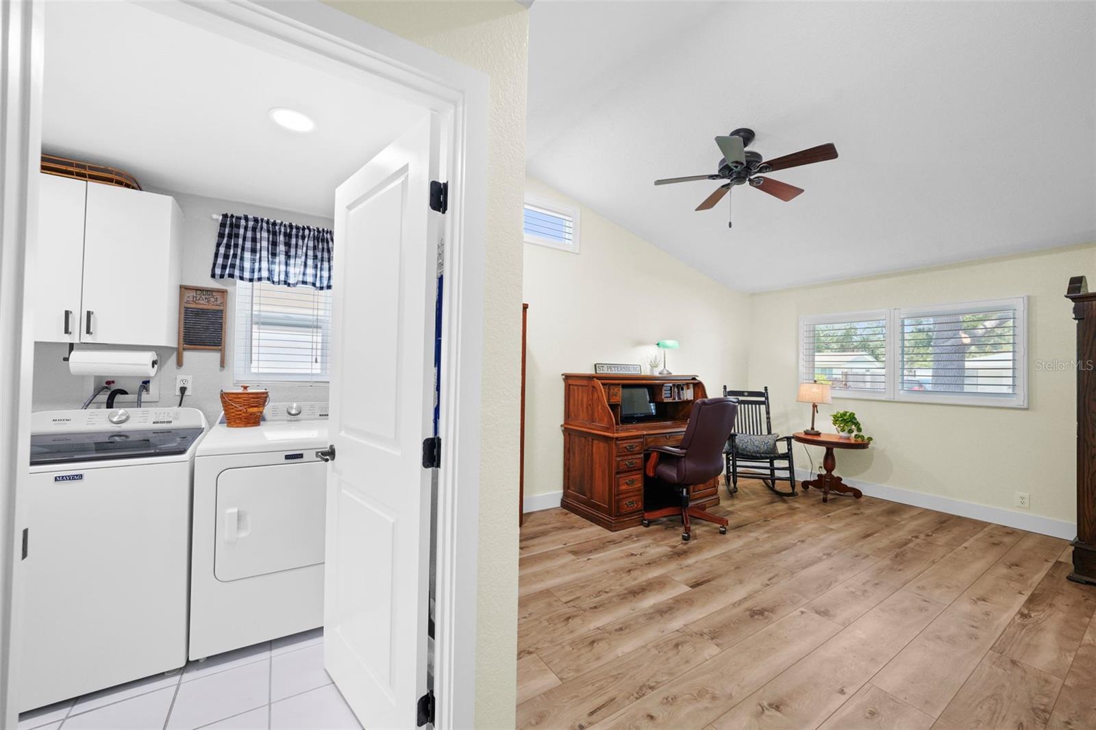 Indoor laundry room