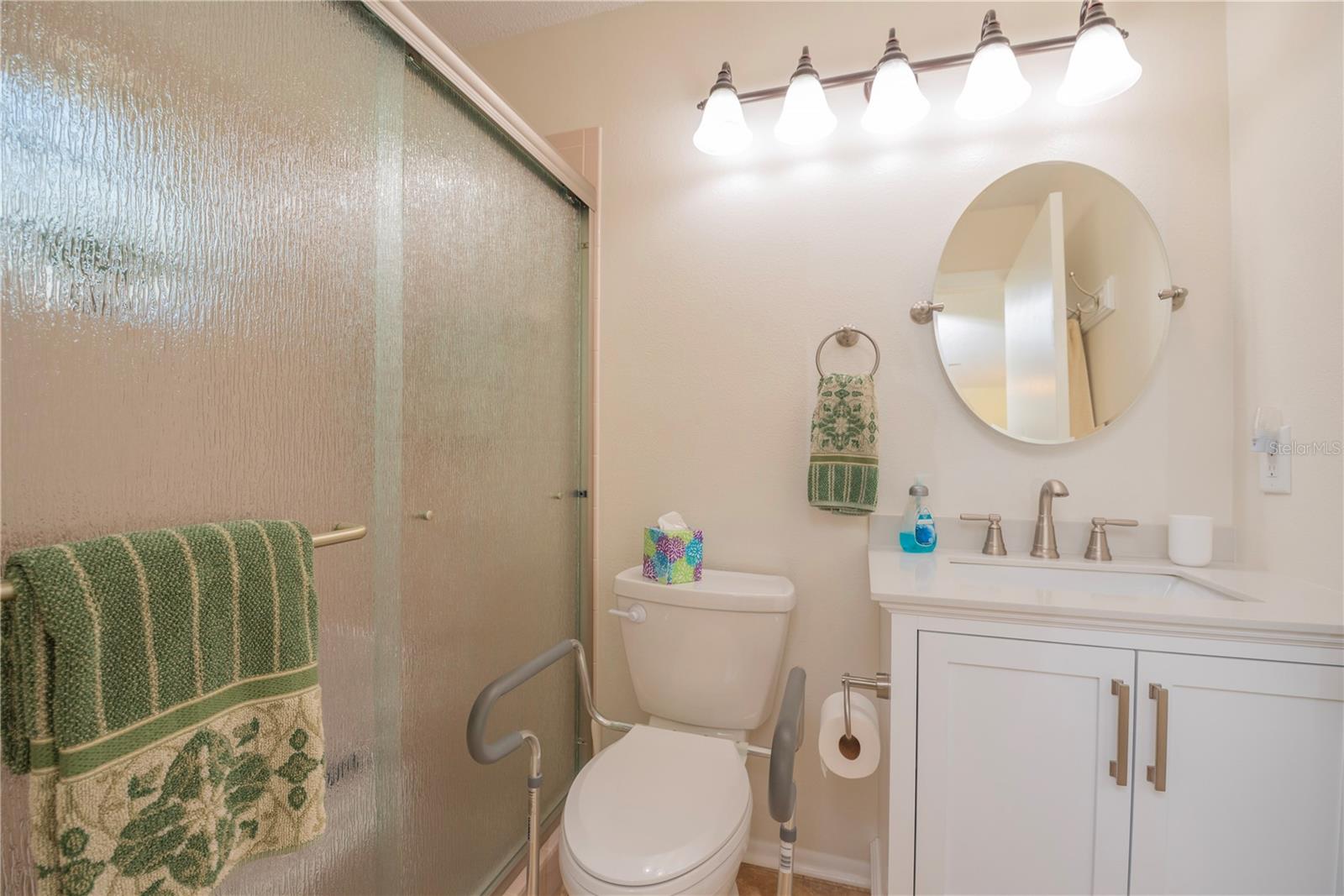 Primary ensuite shower.