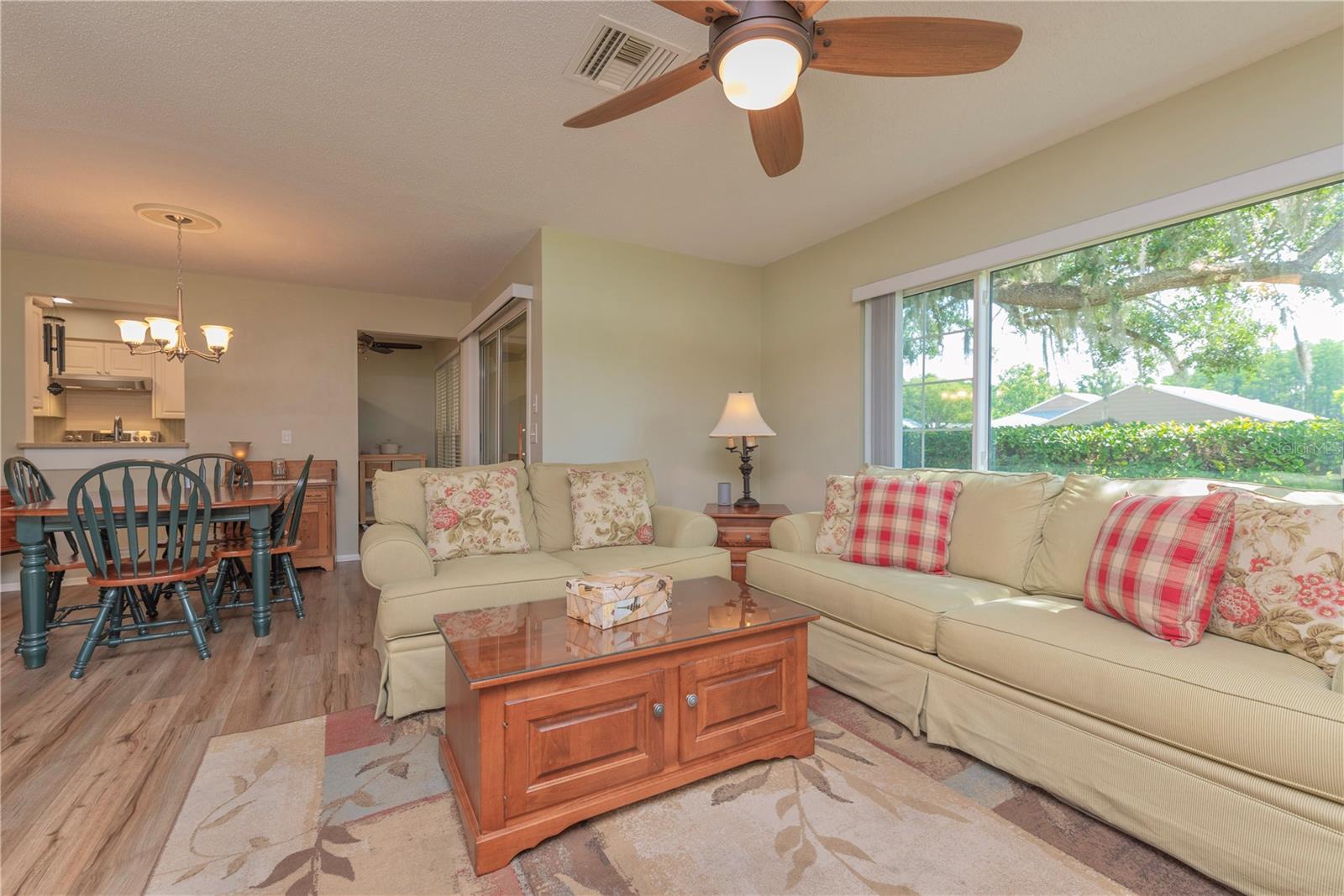 Living room with picture window.