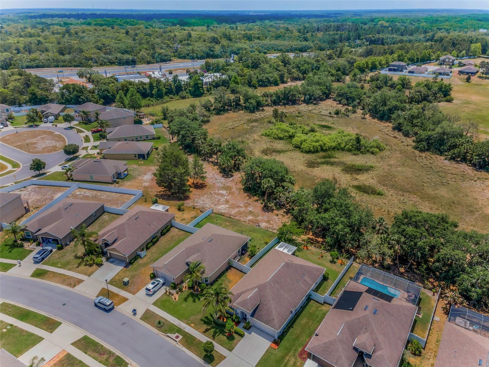 Aerial view of home