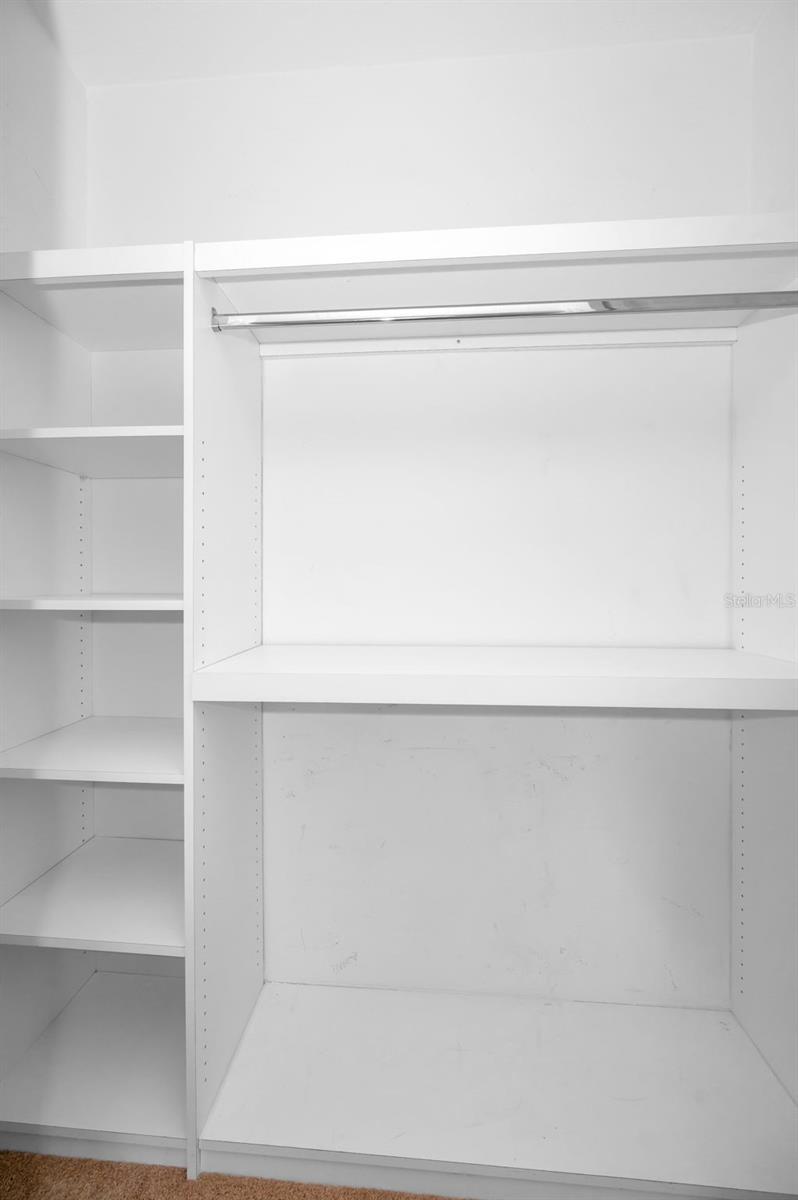 Custom closet organizer in 2nd bedroom