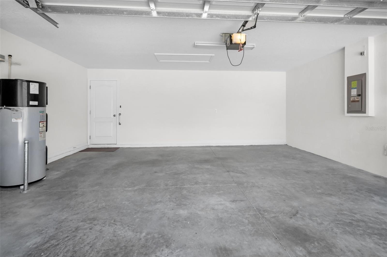 Ample size 2 car garage