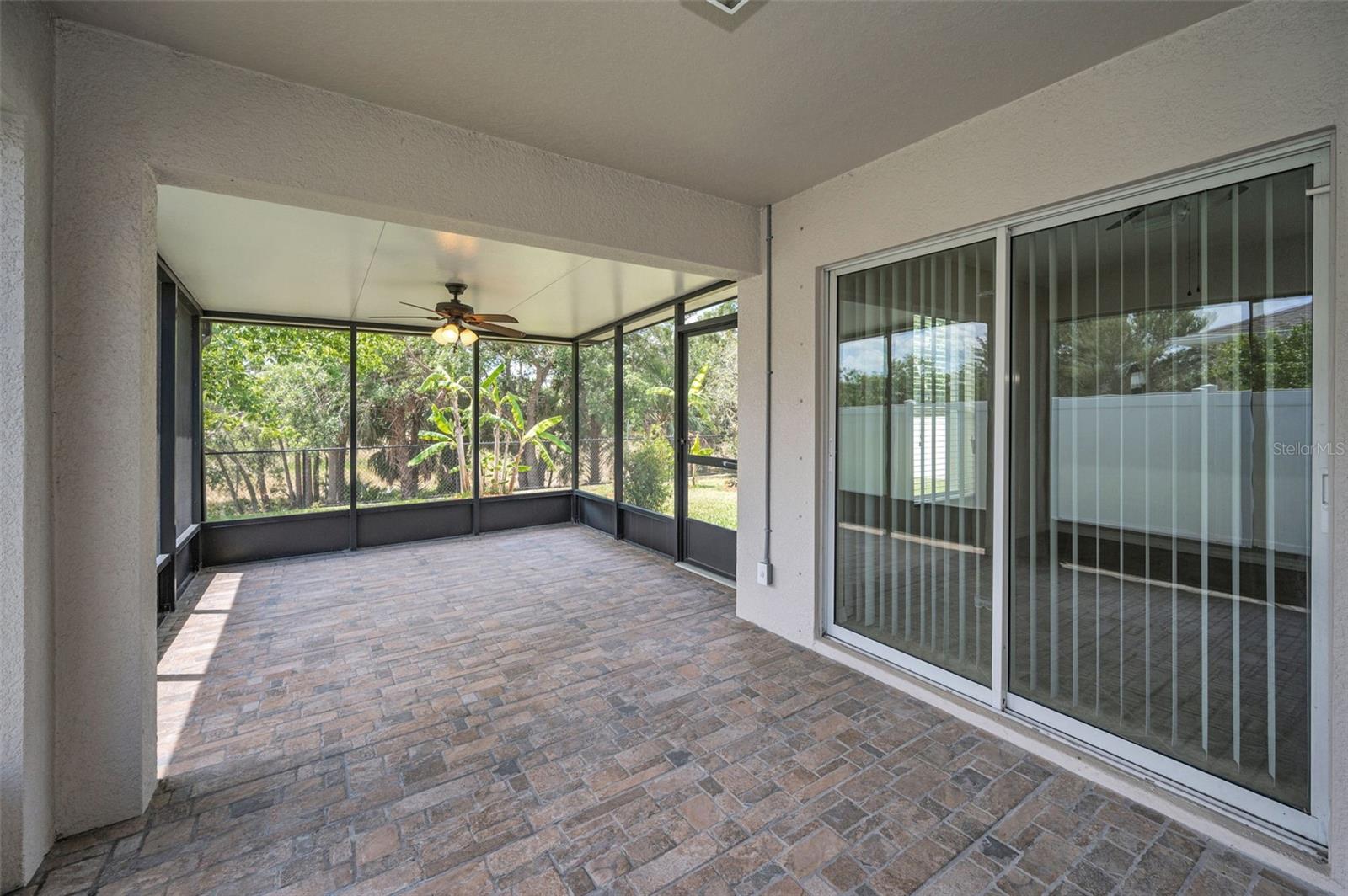 Extra large pavered enclosed lanai
