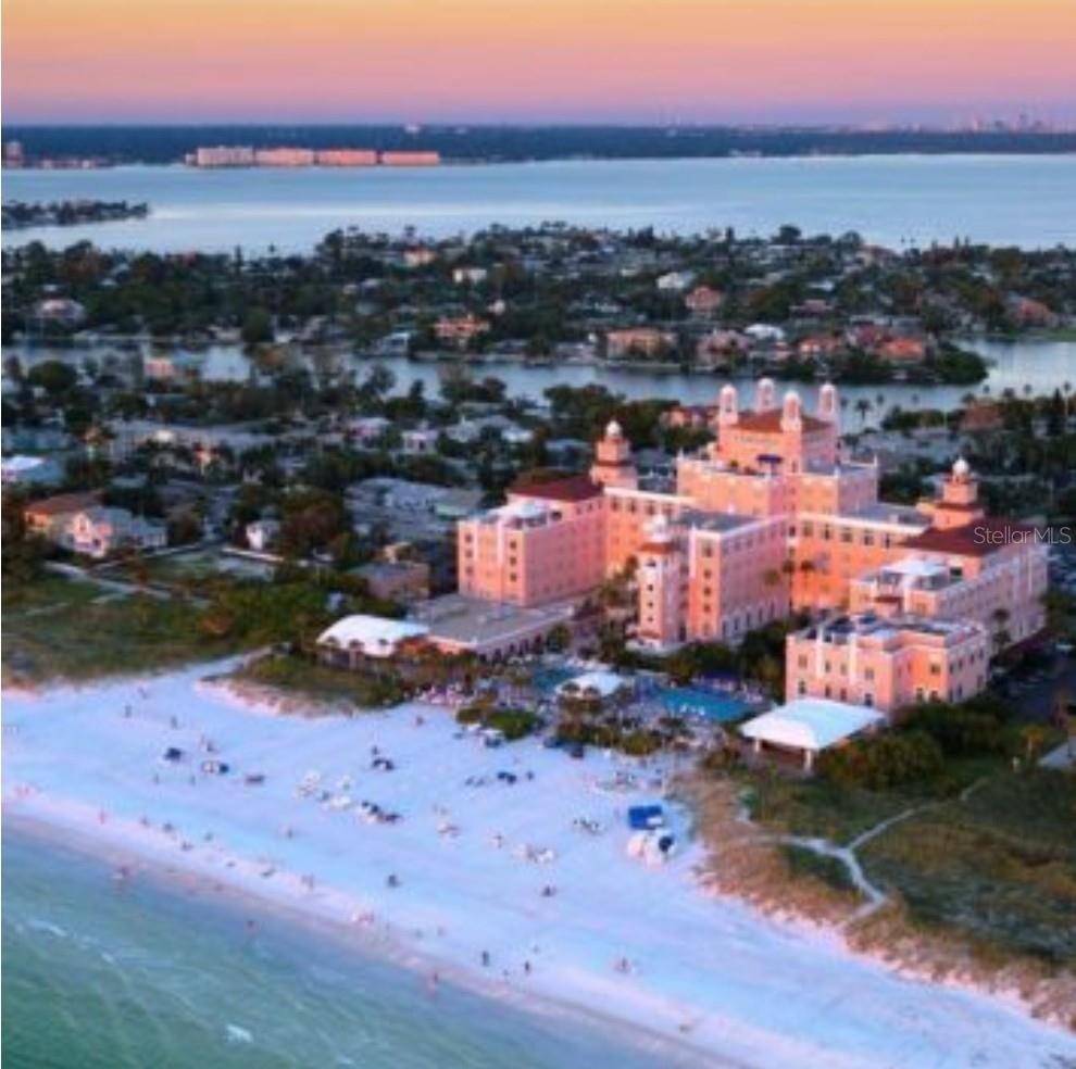 Close to the famous Don Cesar Resort