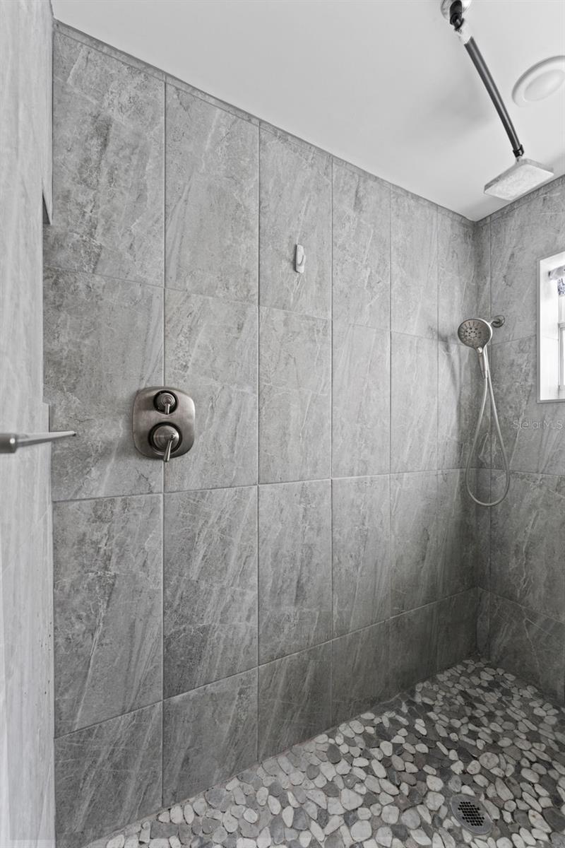 Shower off of the den