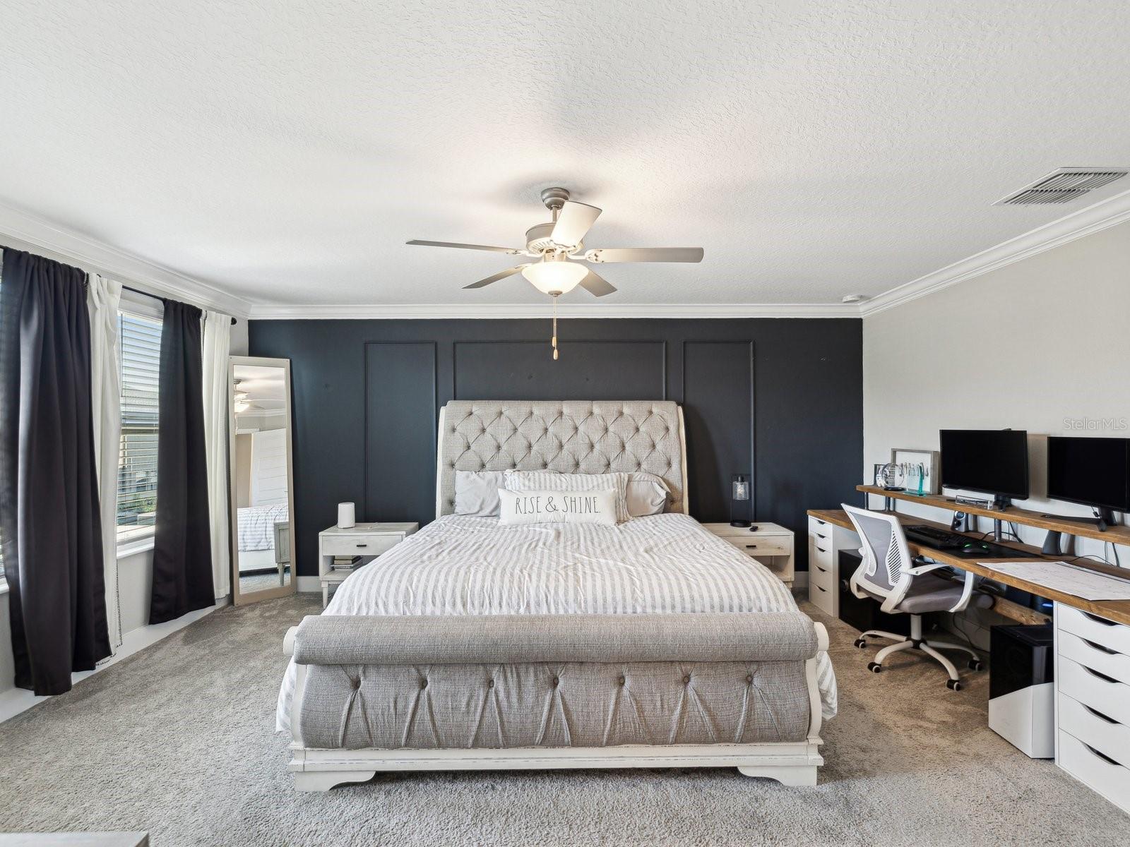 Primary Suite Custom Accent Wall