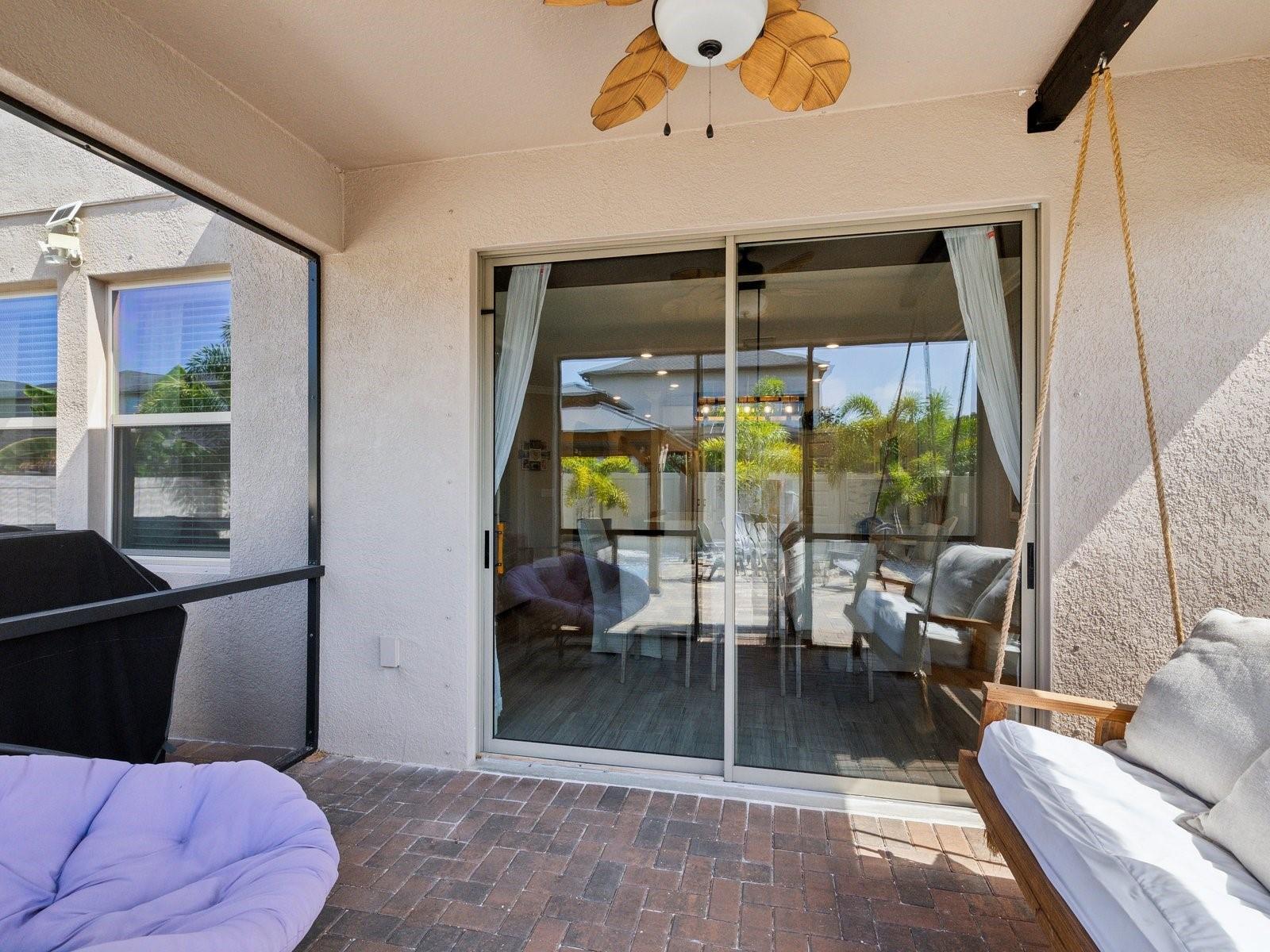 Slider access to Patio