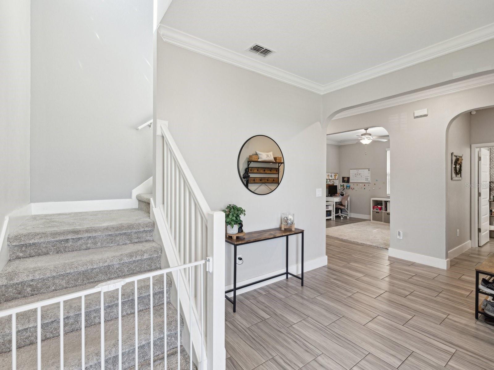 stairway in foyer