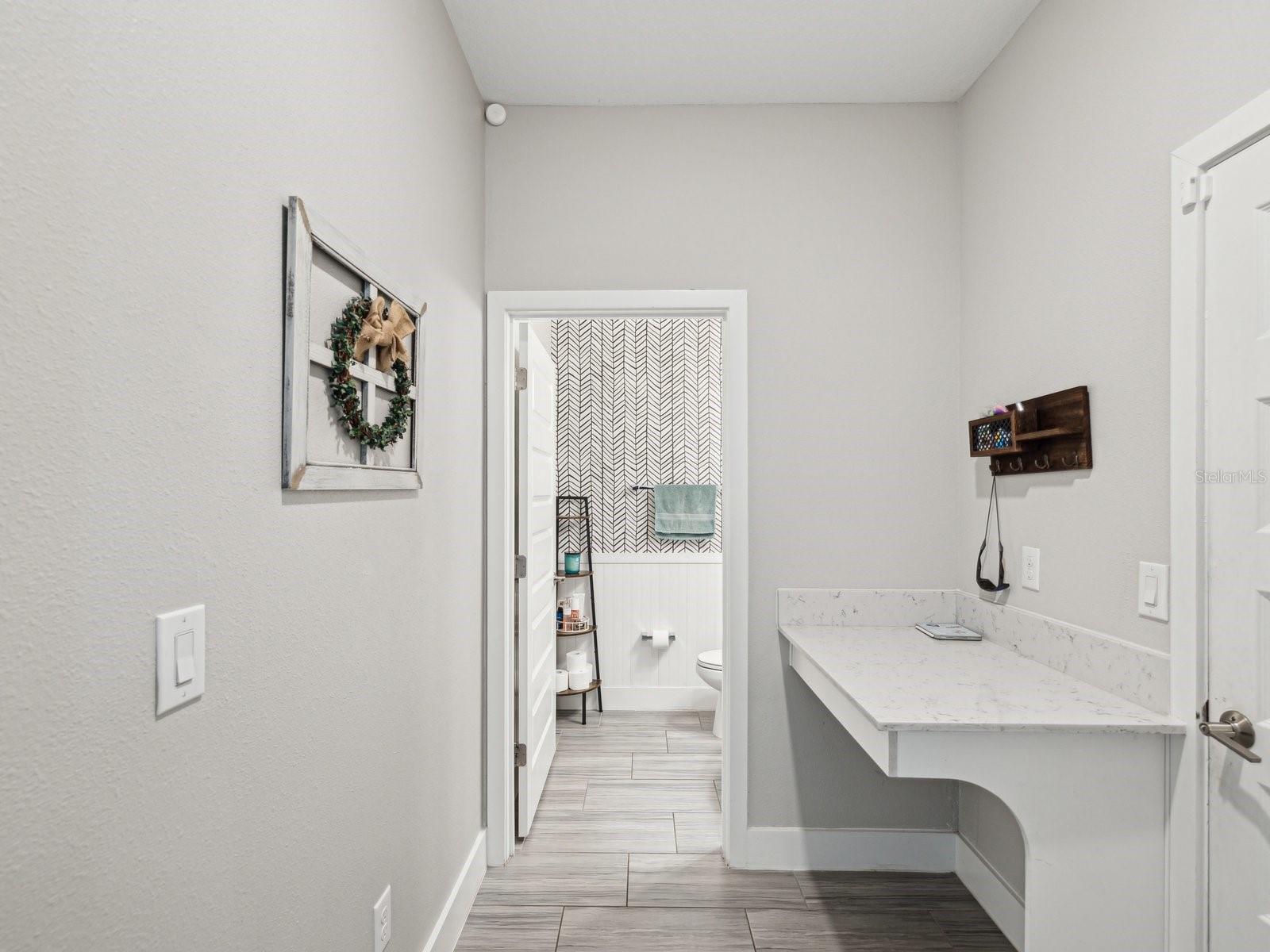 Downstairs half bath