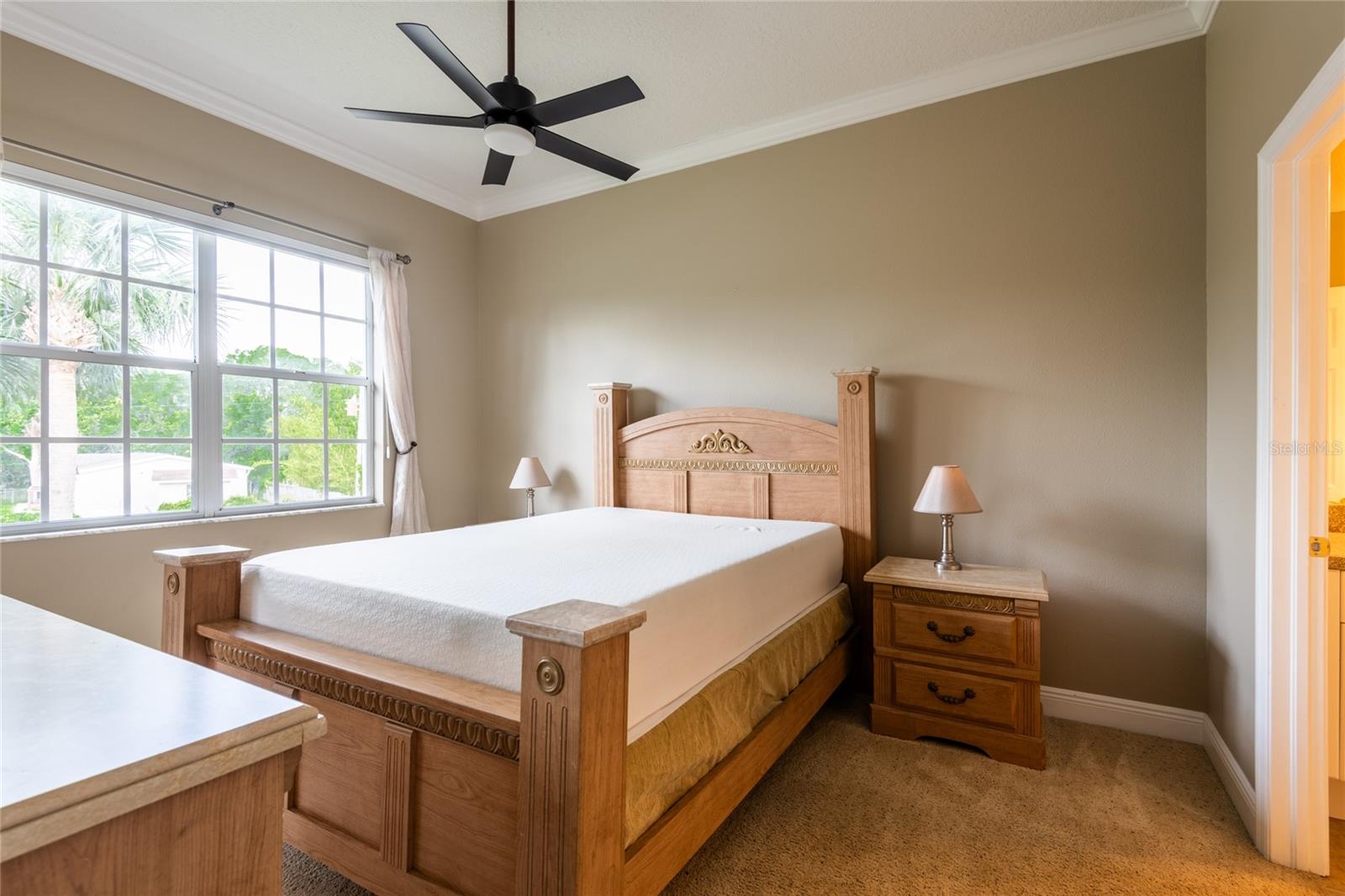 MASTER BEDROOM WITH MASTER BATH ON RIGHT