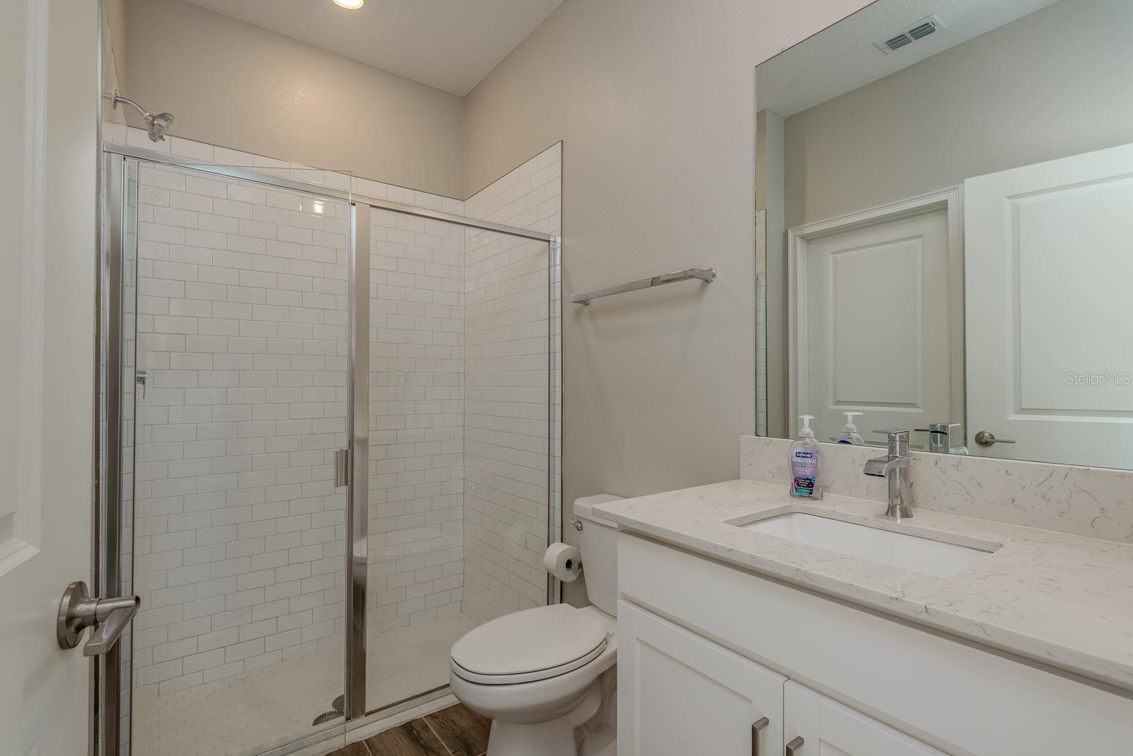 1st floor Master ensuite with walk in shower, quartz counter top