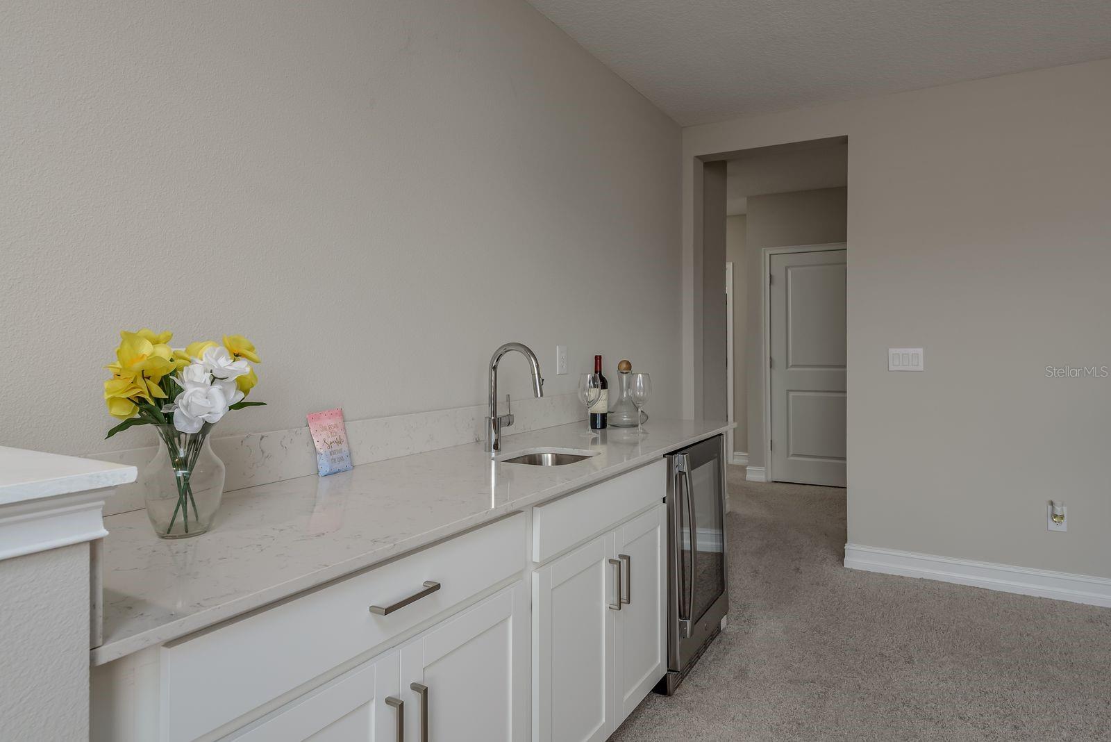 2nd floor Media room,has a wet bar and wine refrigerator