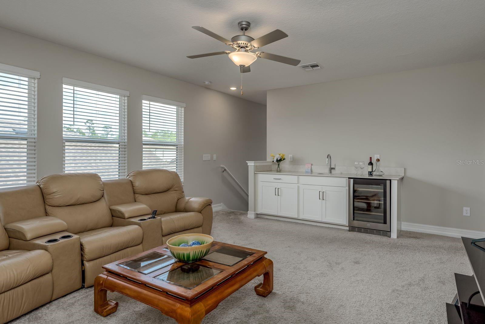 2nd floor Media room perfect for entertaining