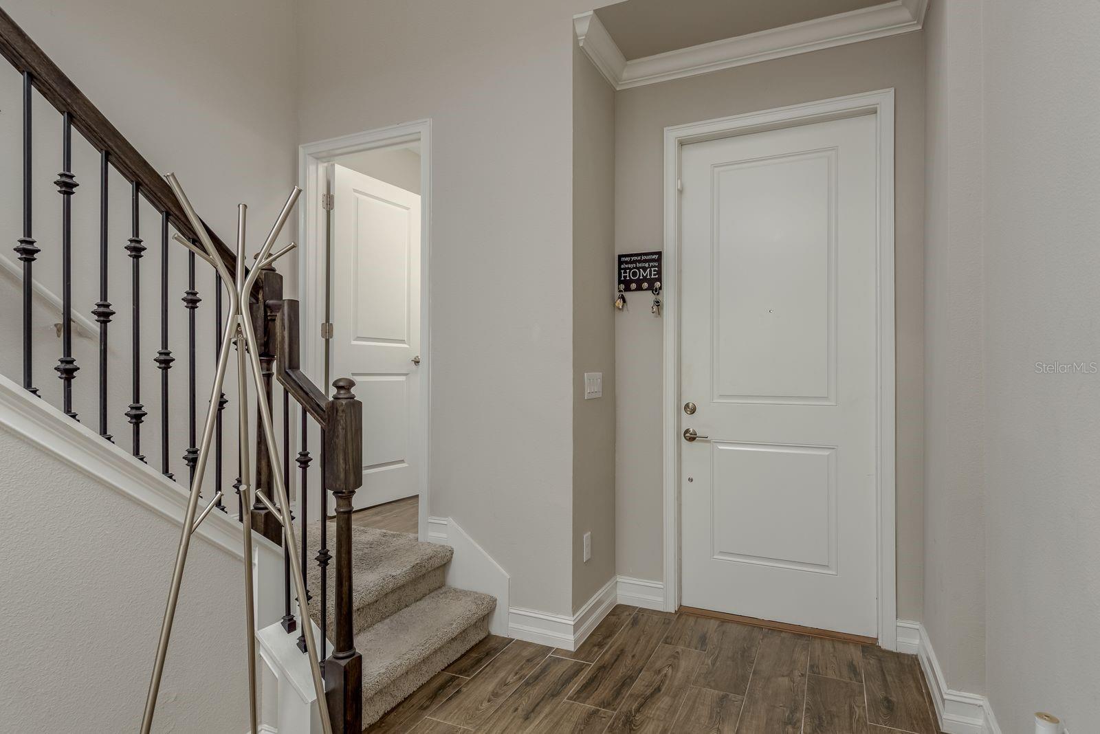 Inside foyer