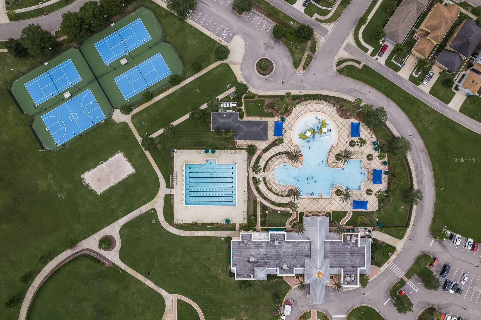 Connerton Club House aerial view of the property