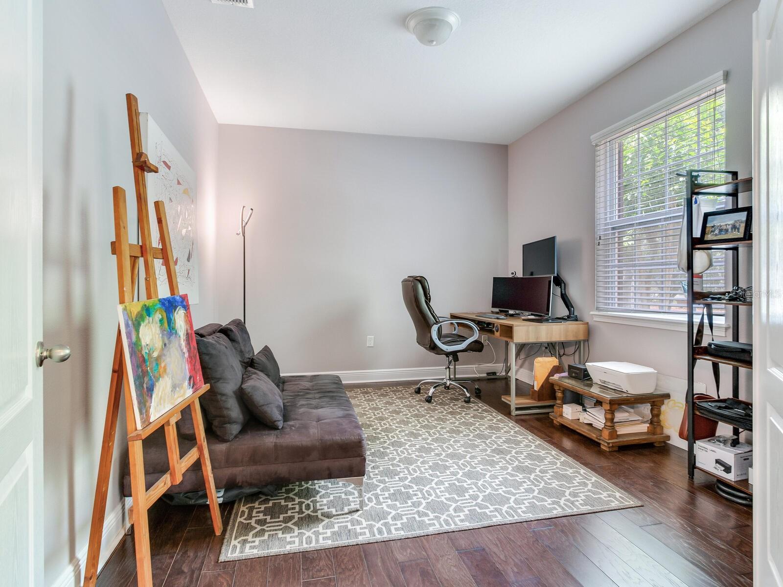office right off front entry
