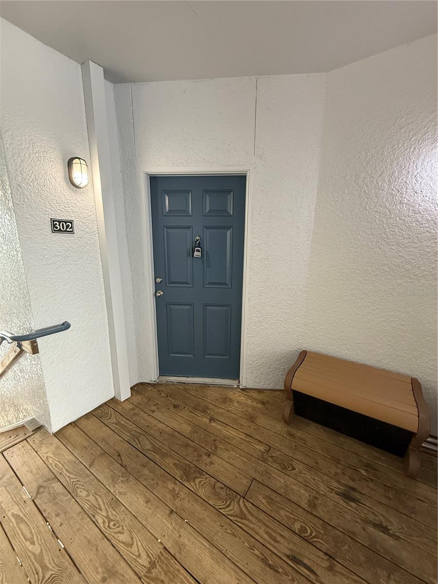 Unit Front Door and Valet Trash Bin