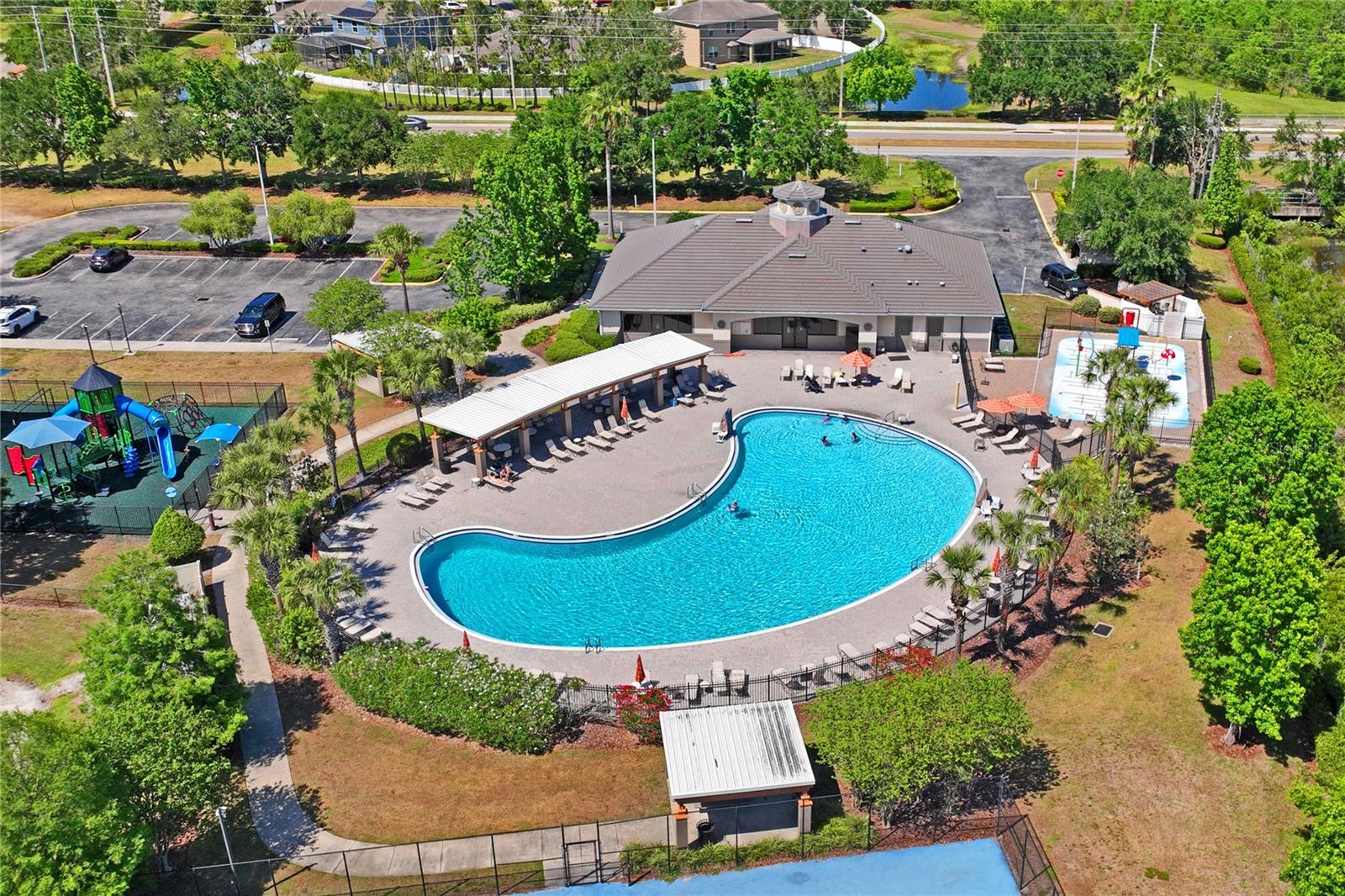 Pool, Splash Pad, and Playground