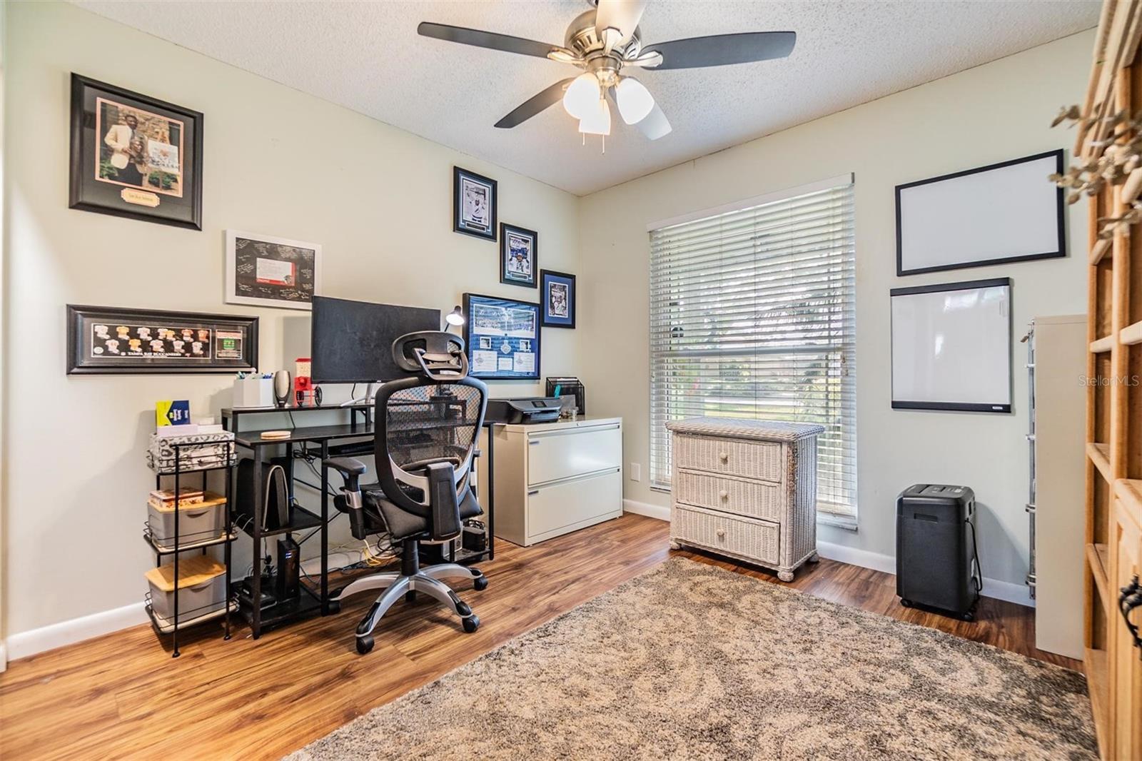Bedroom being used as an office