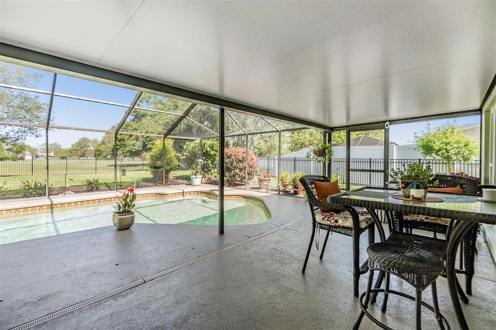 Screened lanai