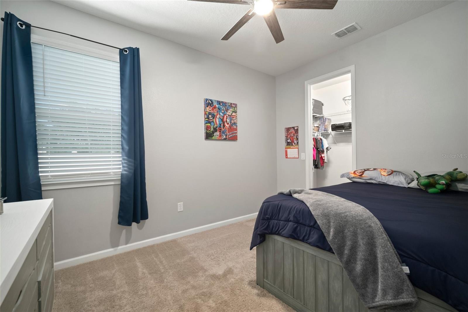 Bed 2 with walk-in closet