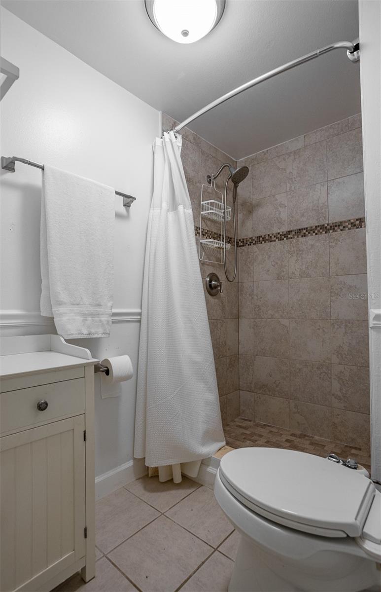 Private shower and water closet
