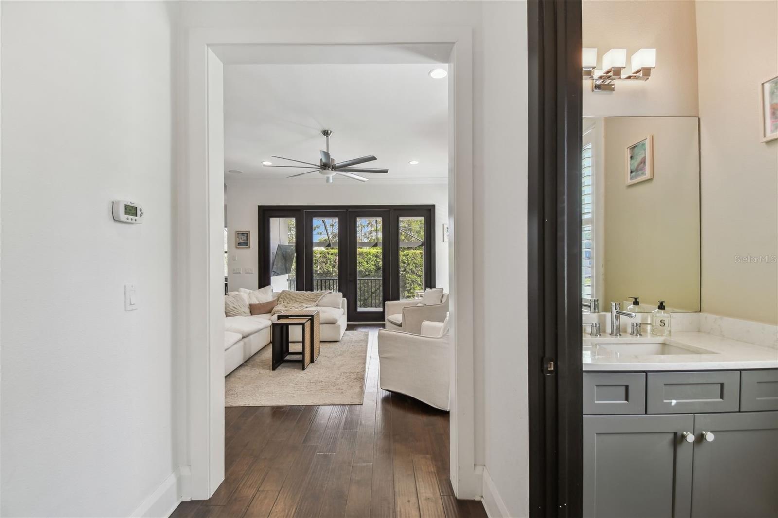 Powder bath on 1st floor
