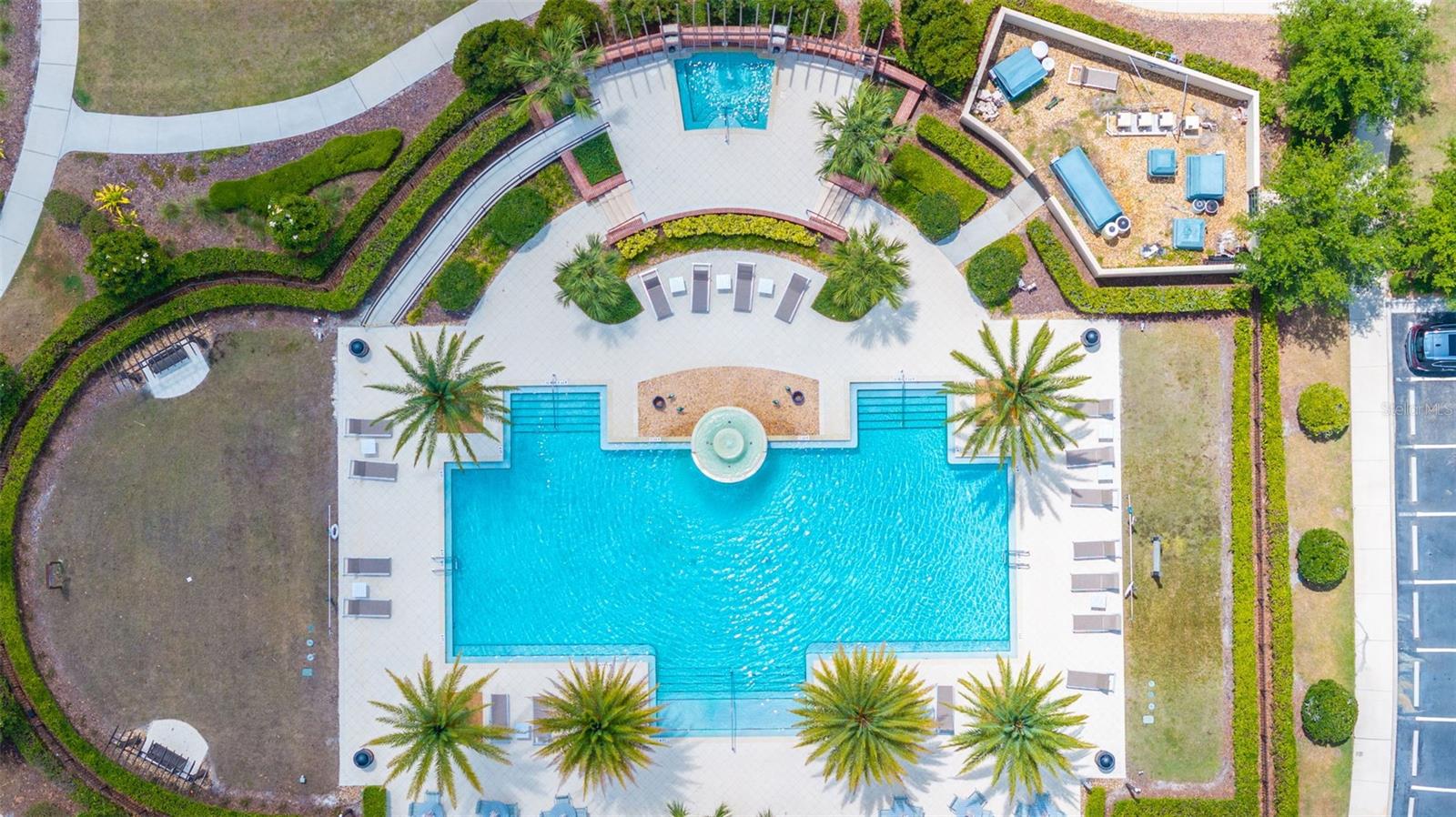 Private Pool for the Villas just inside of the Community Gate in Santeri