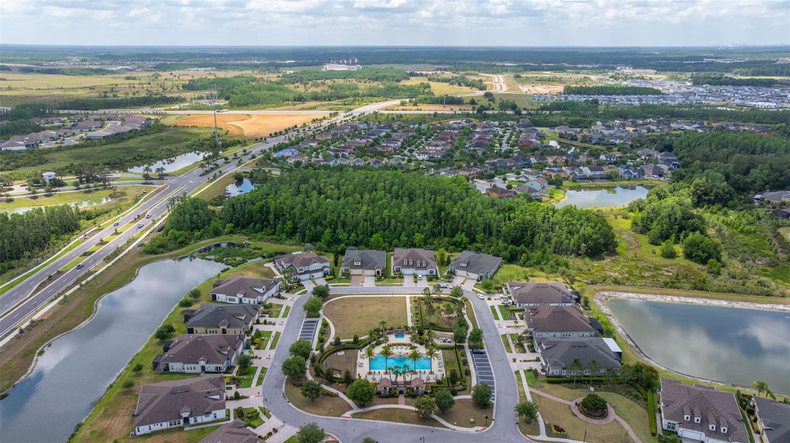 Private Pool for the Villas just inside of the Community Gate in Santeri