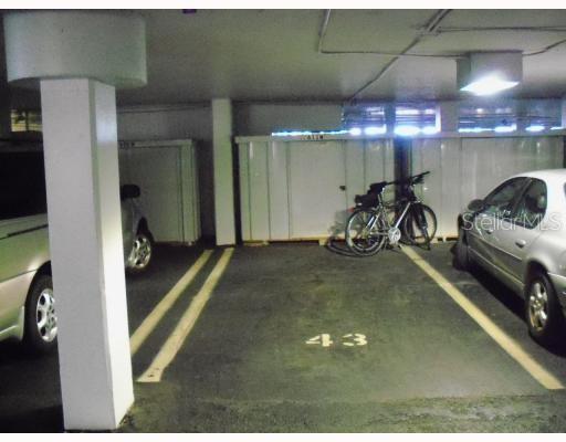 Representative Parking Space + Storage shed
