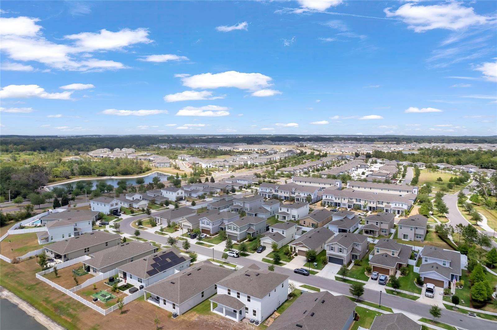 Aerial view of the community