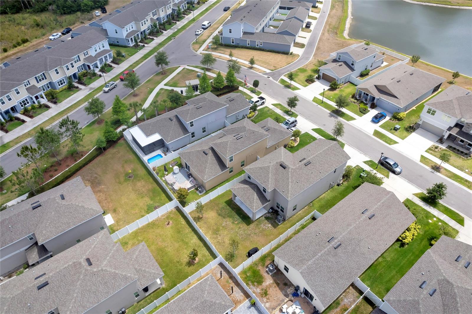 Aerial view of the community