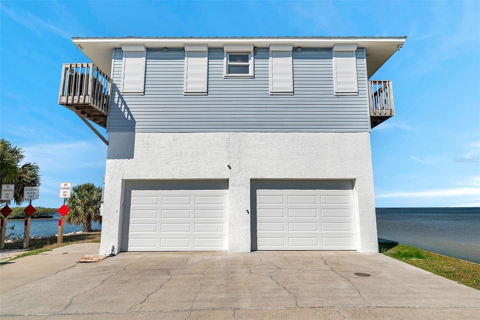 Rear facing garage entry