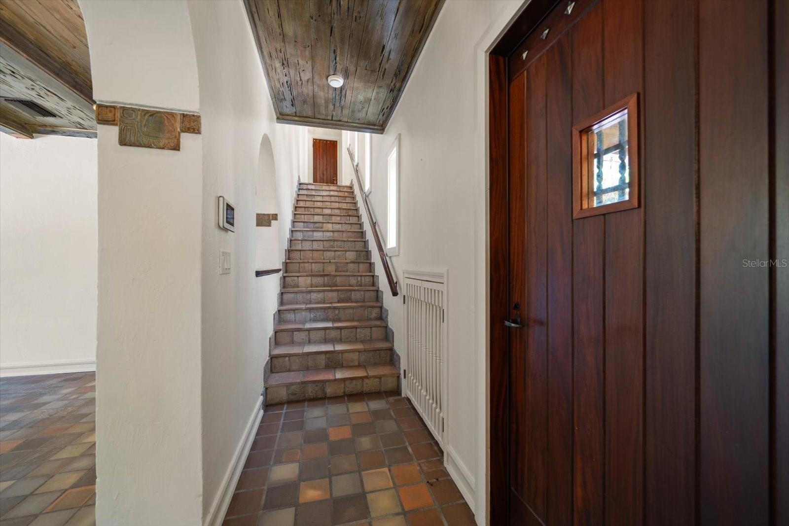 Stairs with beautiful tile