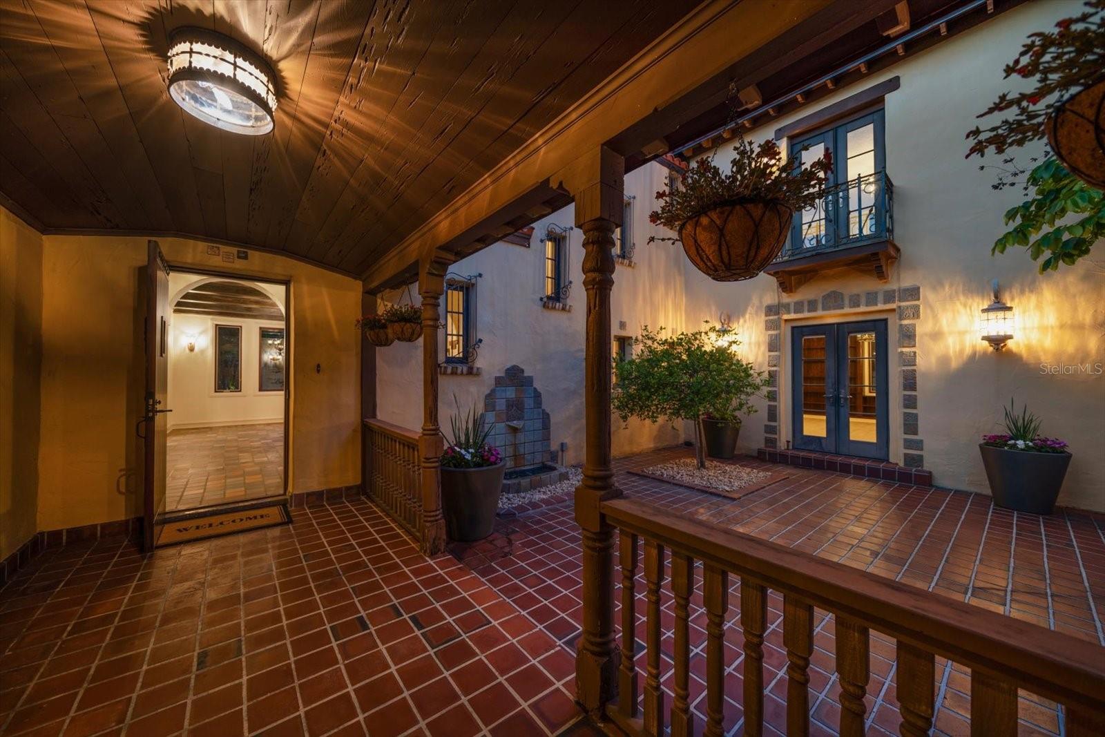 Front Entry and Courtyard