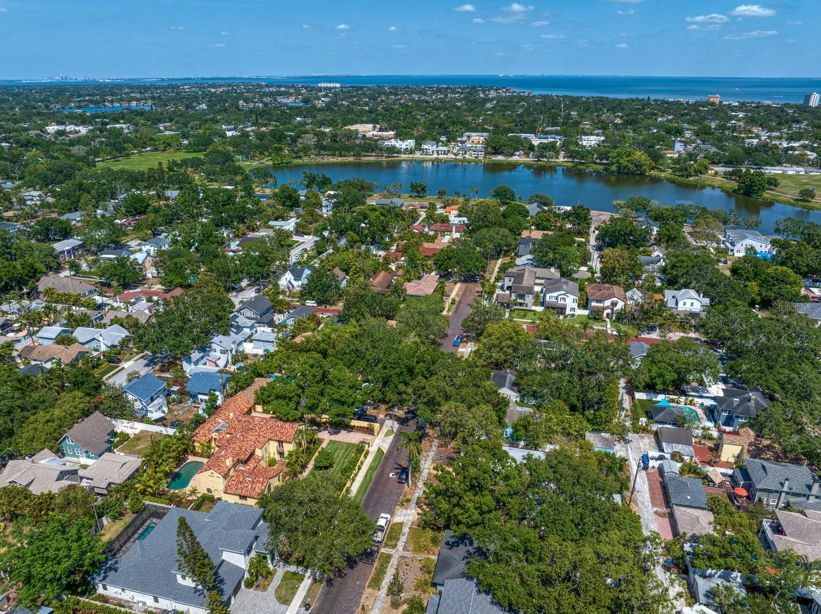 Aerial Showing Crescent Lake